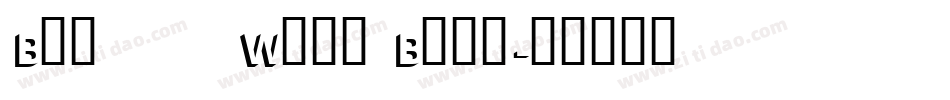 Block Wide Bold字体转换